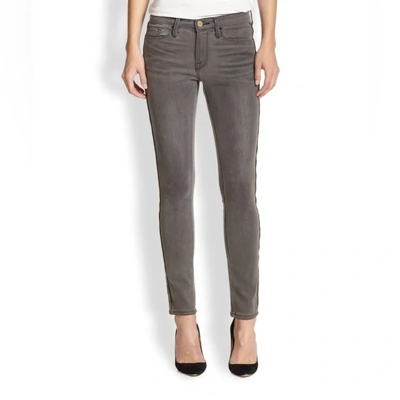 Frame Le Skinny de Jeanne jeans in grey - Picture 5 of 6
